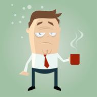business man needs coffee