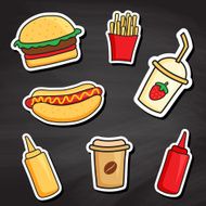 chalkboard fastfood