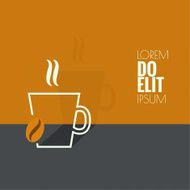Abstract background with a cup of coffee N6