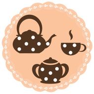 Label for restaurant and cafe
