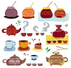 Tea coffee mate - set of drinks N2