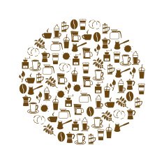 coffee icon in circle