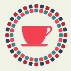 creative vector mosaic icon
