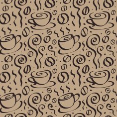 Seamless Coffee Background N6