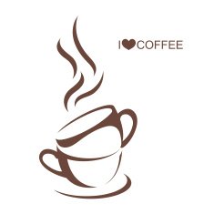Two coffee cup with plate vector