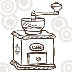 Old coffee mill