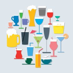 Beverage Icon Set