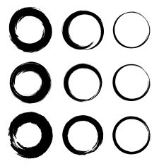Set of Grunge Circle Stains N2