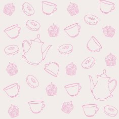 tea theme pattern