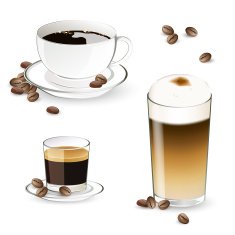 Vector Coffee Elements