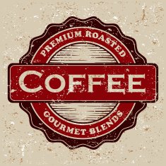 Vintage Coffee Label N44