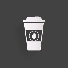 Takeaway paper coffee cup ico N4