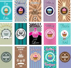 icons for baking and bakery