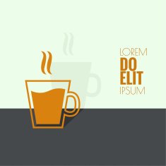 Abstract background with a cup of coffee N3