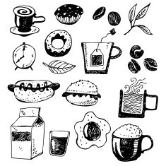 big vector set - breakfast N2