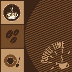 Coffee time design background Menu for coffeehouse