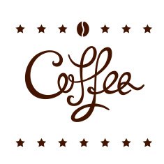 Coffee lettering