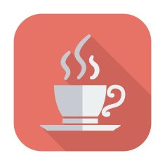 Cafe single icon N3