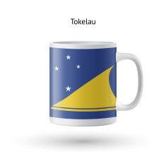 Tokelau flag souvenir mug on white background
