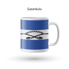 Gazankulu flag souvenir mug on white background