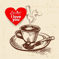 Valentine's Day vintage background