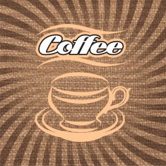 vector label for coffee N2
