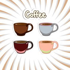 coffee cups set N2