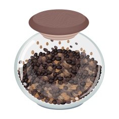 Various Kind of Coffee Beans in Glass Jar