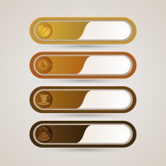 Sticker label Coffee collection set