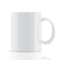 white vector cup isolated on background N2