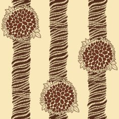 Coffee trees graphically pattern