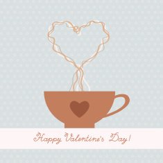 Coffee cup with a heart N3