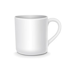 blank white cup N3