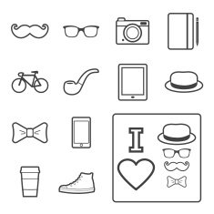 Hipster icon N3