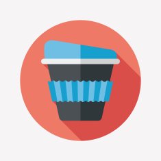 takeaway coffee flat icon with long shadow eps10 N49