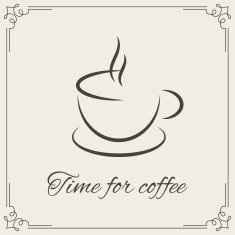 Coffee design with old vintage frame N2