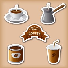 coffee stickers N2
