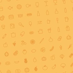 Seamless background pattern for food and drinks