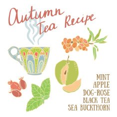Delicious autumn tea recipe with cinnamon lime mint sea buckthorn N2