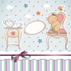 Tea Party with funny cat N2