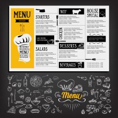 Restaurant food menu N38
