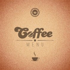 Coffee vector background menu poster