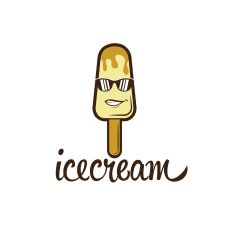 icecream with face in sunglasses N2