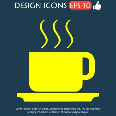 coffe vector illustration Flat design style N8