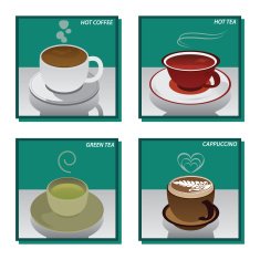 Hot Drinks Coffee Tea and Green