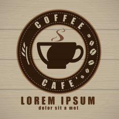 Coffee cup icon vector Creative design cafe idea N3