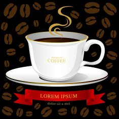 Coffee cup vector Creative design cafe idea N3