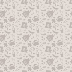 Kitchen seamless pattern Vector background N2