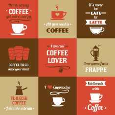 Coffee mini poster set N2