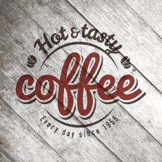 Vintage retro coffee vector labels on the old wood texture N9